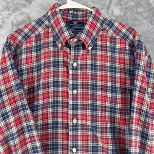 Vineyard Vines Slim Fit Murray Shirt Men L  Button Down Performance Polyester